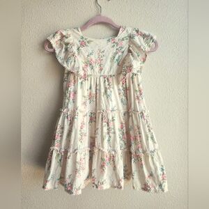 Next, Floral Cream Kids Sundress, Size 5-6